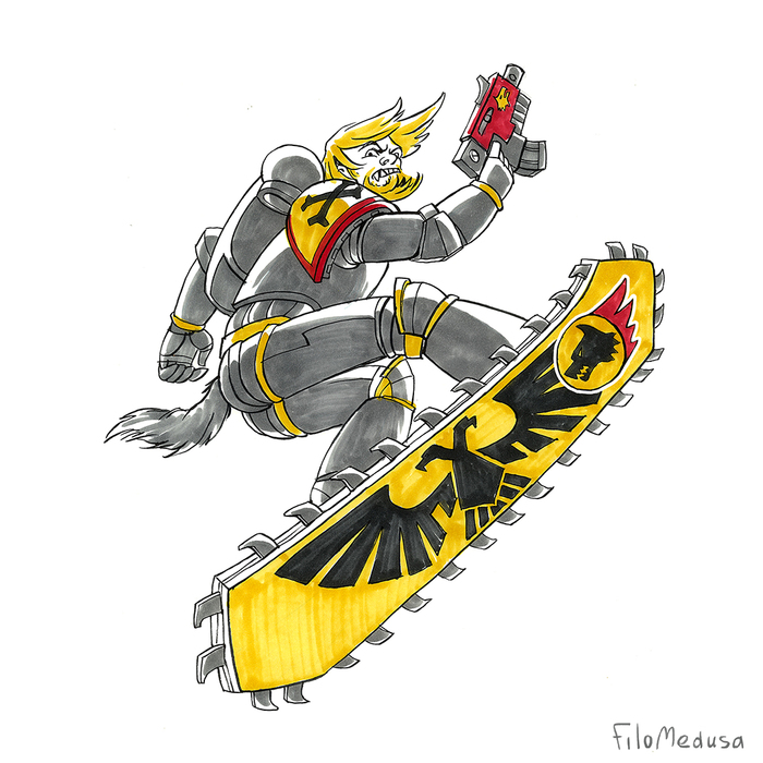   Warhammer 40k, Wh Art, Wh humor, Space wolves
