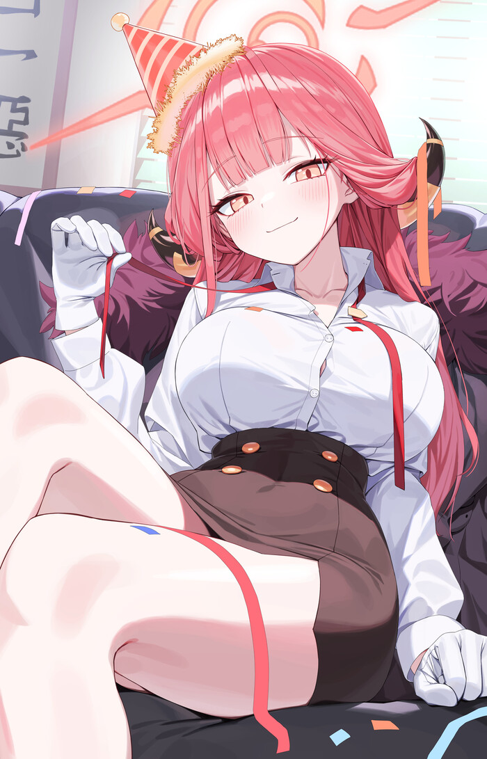   , Anime Art, , , Blue Archive, Rikuhachima Aru,   