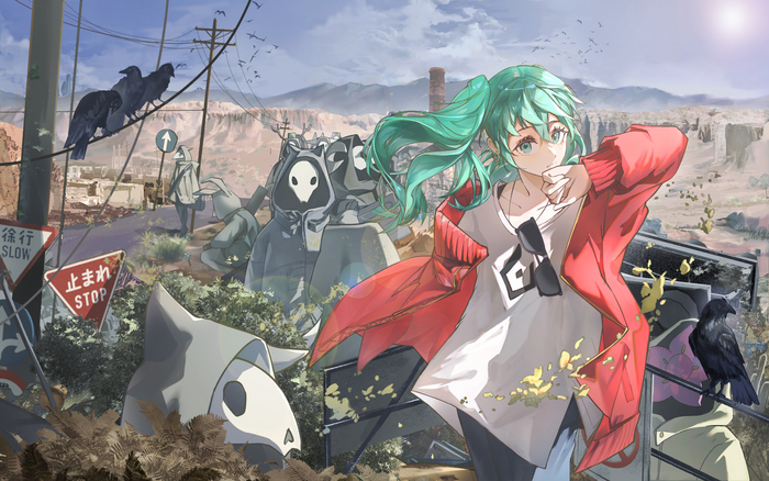 Sand Planet Hatsune Miku, Vocaloid, Anime Art, Vocaloid Art, Sand planet, 