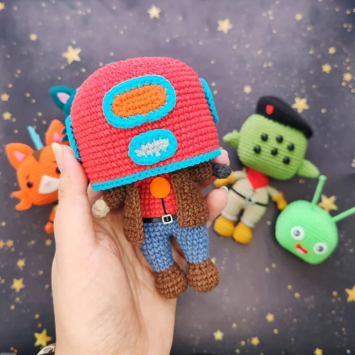 Extreme Space - My, Final Space, Knitted toys, Amigurumi, Needlework without process, Animated series, Crochet, Soft toy, Friday tag is mine, Plush Toys, Longpost