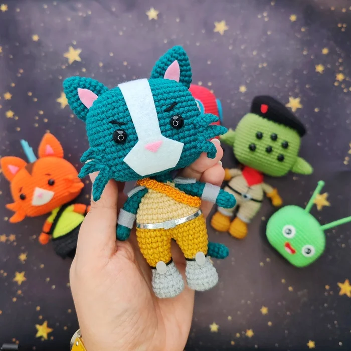 Extreme Space - My, Final Space, Knitted toys, Amigurumi, Needlework without process, Animated series, Crochet, Soft toy, Friday tag is mine, Plush Toys, Longpost