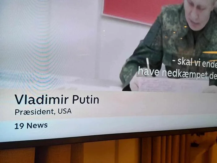 The Danes and the Swedes are our elephants - Vladimir Putin, Media and press, Humor, Politics