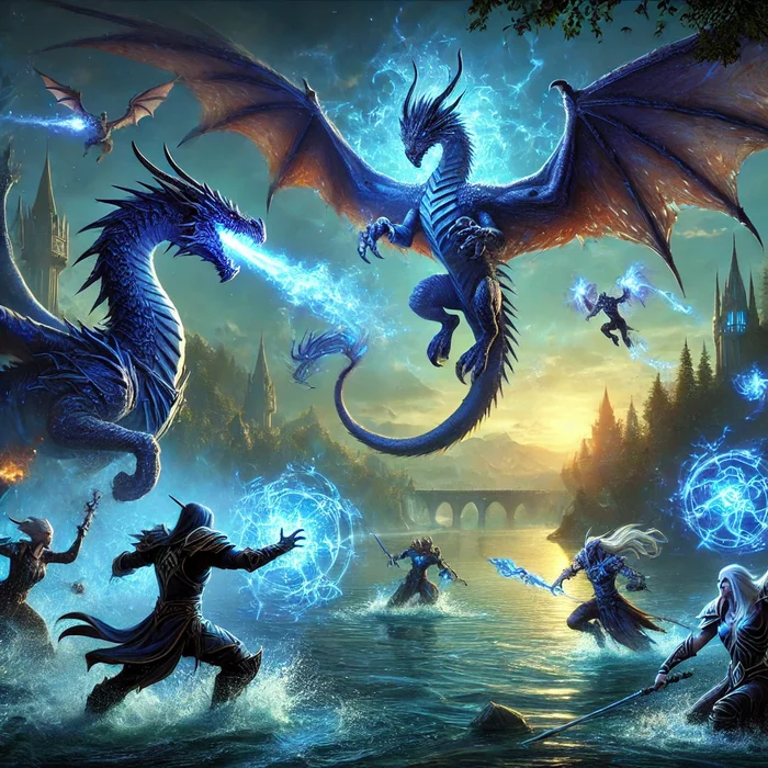 Dragon Chronicles: Battle at the Lake - My, Fantasy, Warcraft, cat, Longpost