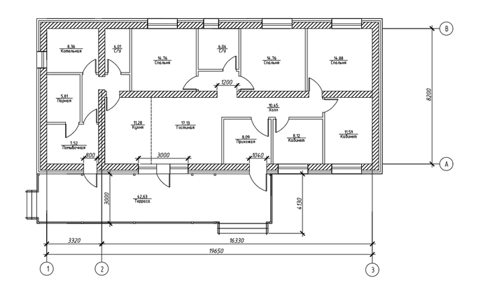 Проект дома с размерами и планировкой