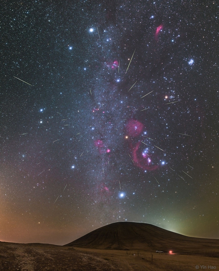 Орион и метеорный поток.