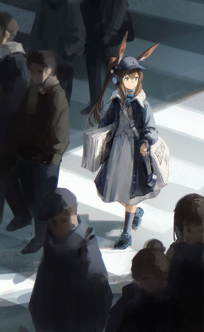  Arknights, Amiya, Animal Ears, Anime Art, Game Art, , 