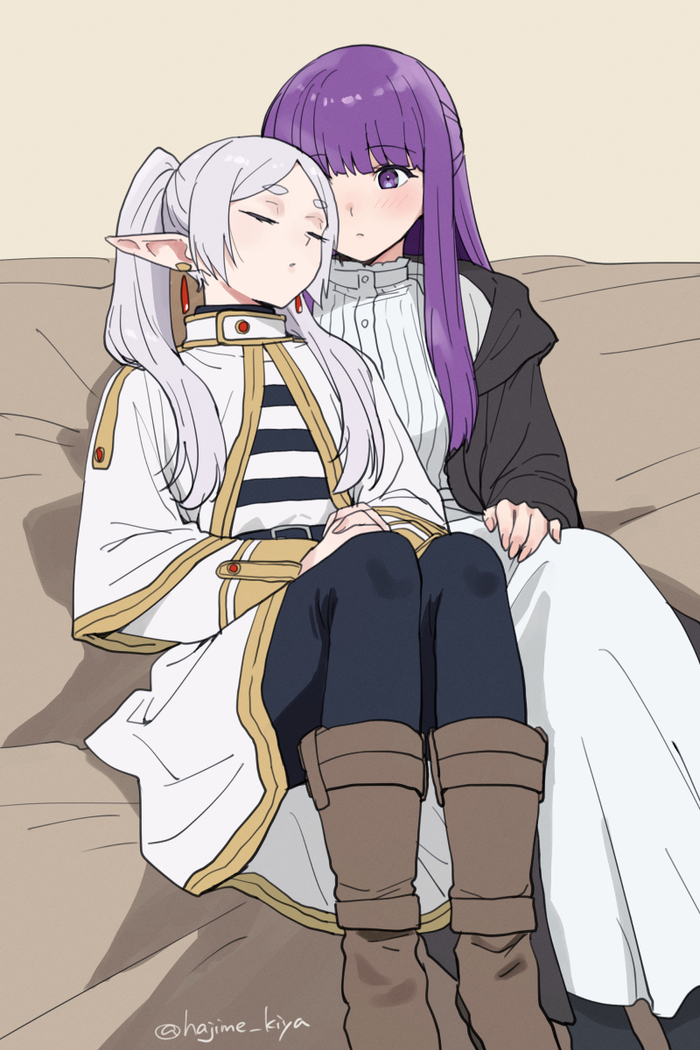    , Anime Art, Frieren, Fern, Sousou no Frieren
