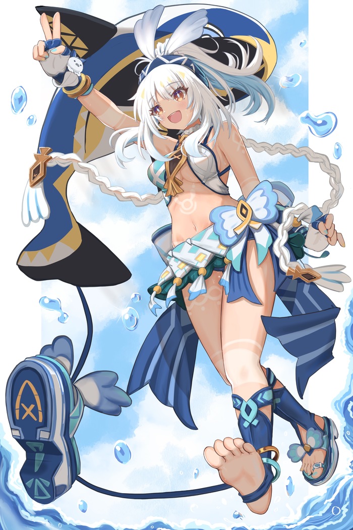  , Anime Art, , , Genshin Impact, Mualani (Genshin Impact), , 