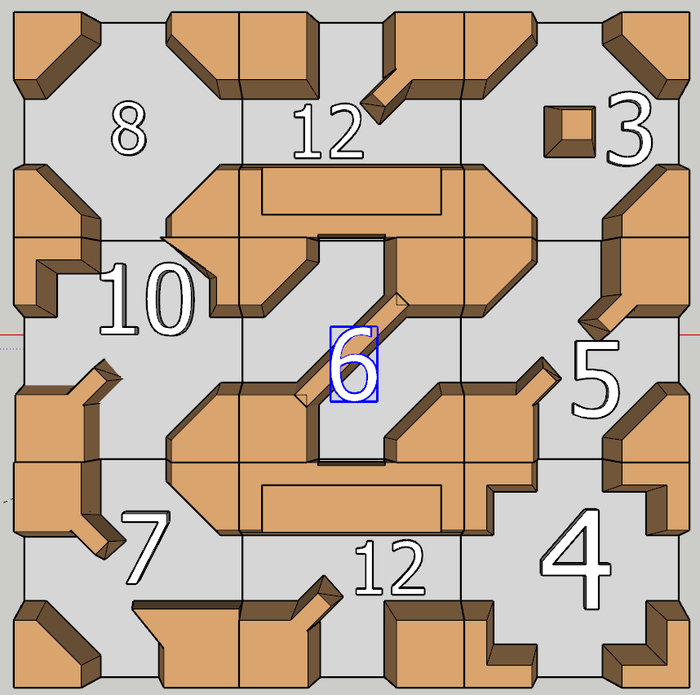 Пример поля целиком, любой набор блоков в любой последовательности.