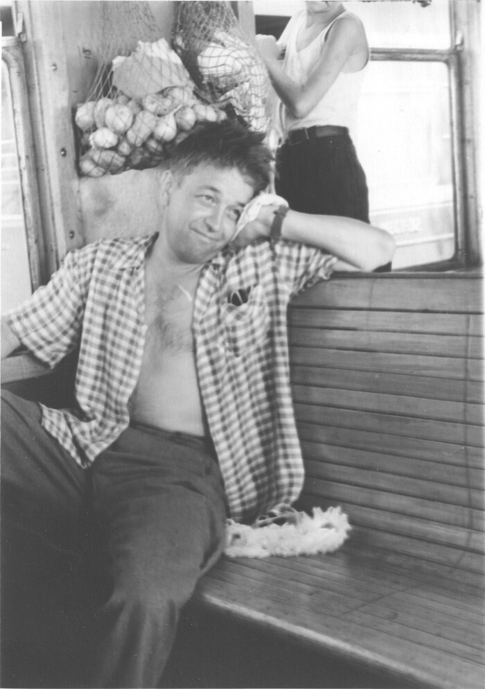 В электричке 60-е годы, Ленинградская область