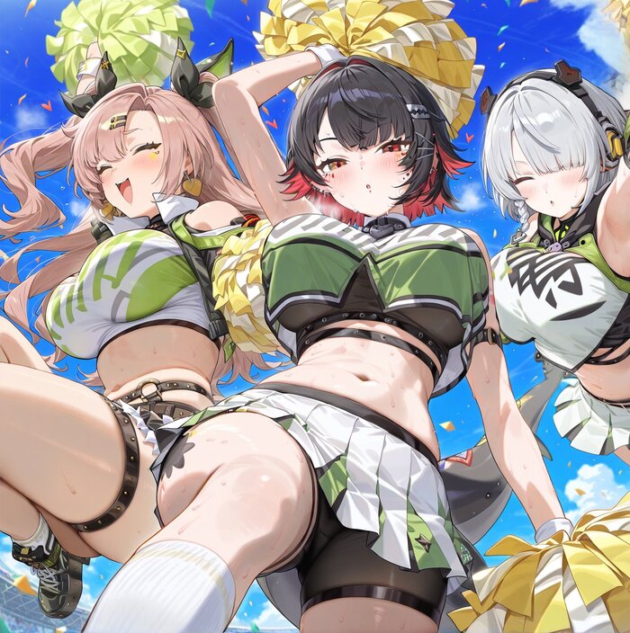    ! Jeje box, , , Anime Art,  , Zenless Zone Zero, Nicole Demara (zzz), Ellen Joe (zzz), Anby Demara (zzz), Game Art, ,   
