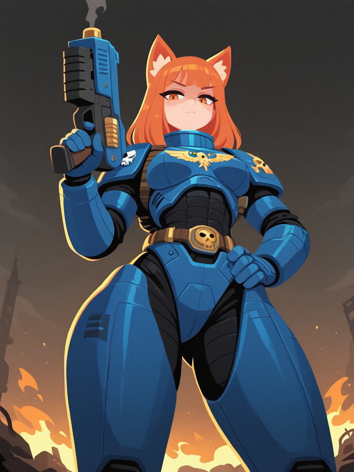  !  , Stable Diffusion, , , Sdxl, Warhammer 40k, Primaris Space Marines, , , , 