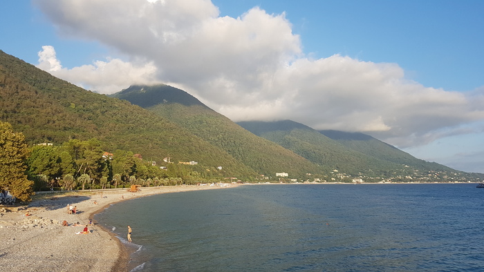 Красивый вид на горы