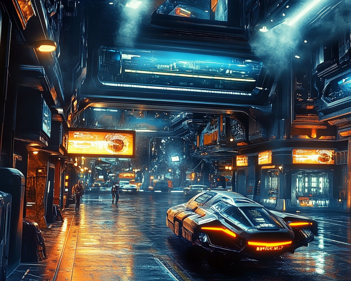 Нейроарт: Инопланетная колония. Город будущего Фантастика, Искусственный интеллект, Другой мир, Города будущего, Длиннопост