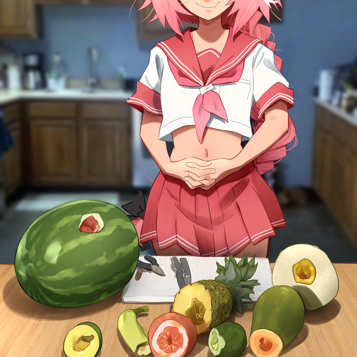      , Anime Art,  , Astolfo, Fate, Fate Grand Order, Khyleri, Seifuku, , , 