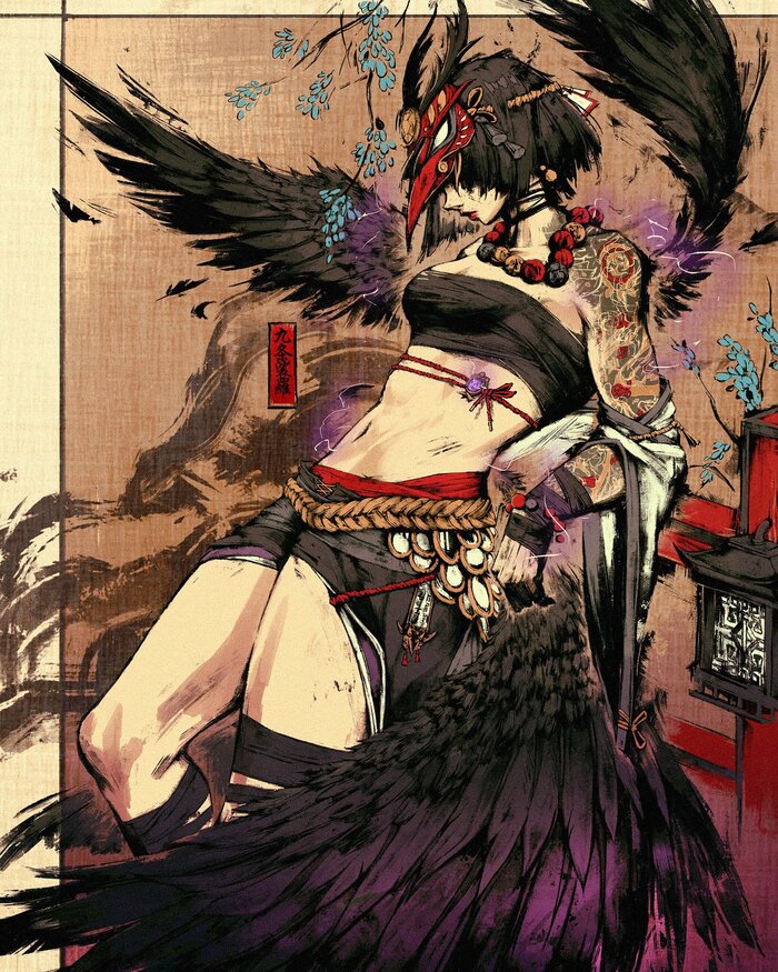    Anime Art, , , Genshin Impact, Kujou Sara (Genshin Impact), Akramness,   