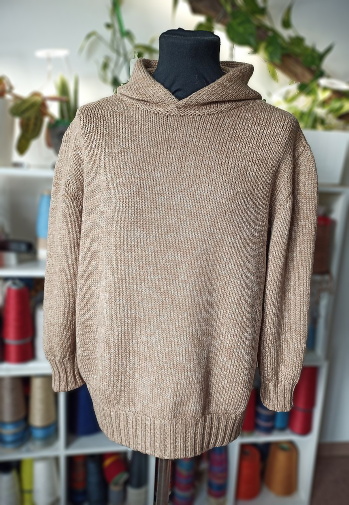 Толстовка меринос/хлопок/лён