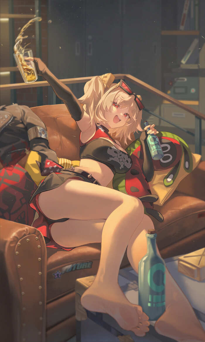 Burnice White #006 , Anime Art, Zenless Zone Zero, Burnice White (zzz), , , , , , 