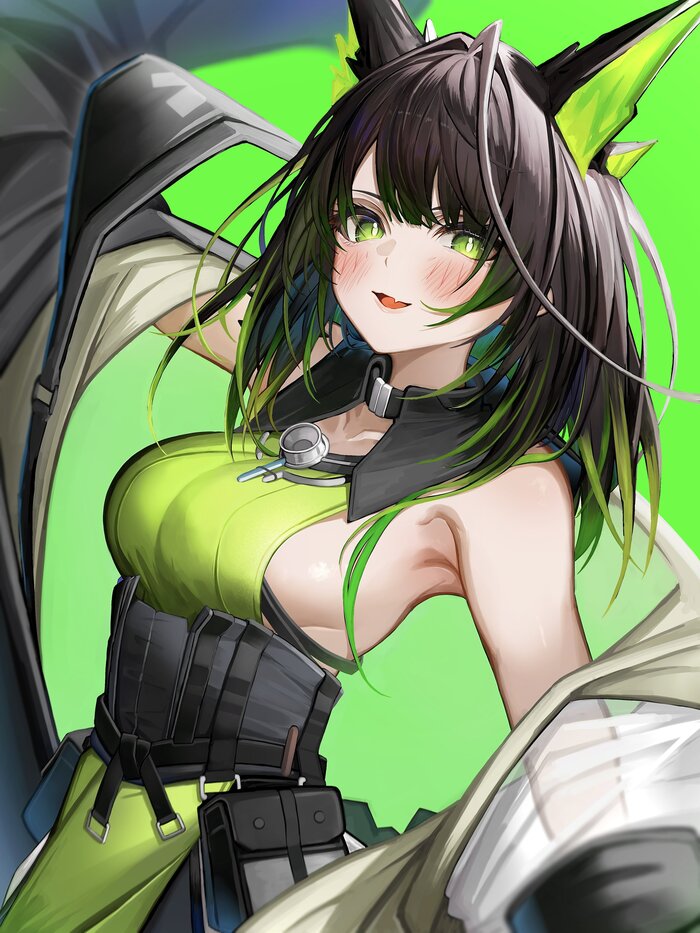 Mon3tr Anime Art, , Mon3tr, Arknights, Tab head