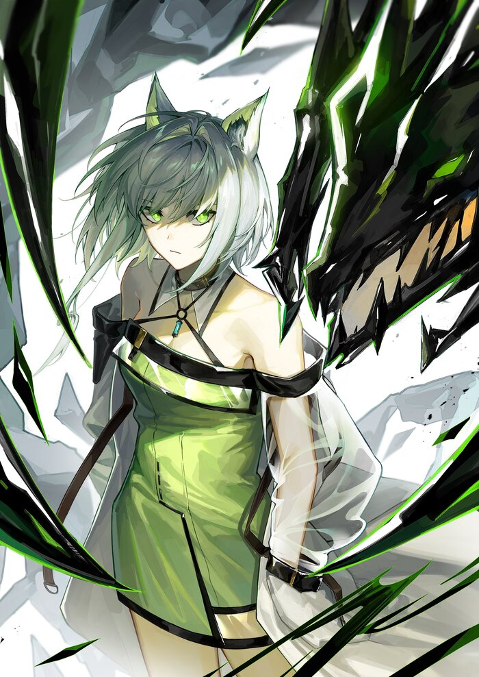  Anime Art, , Kaltsit, Arknights, Animal Ears