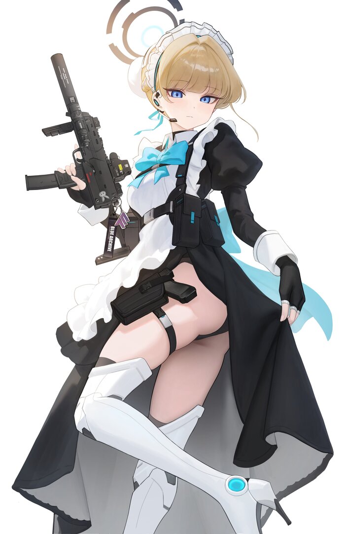Asuma Toki #030 , Anime Art, Blue Archive, Asuma Toki, ,  , , , , ,  glock, , 