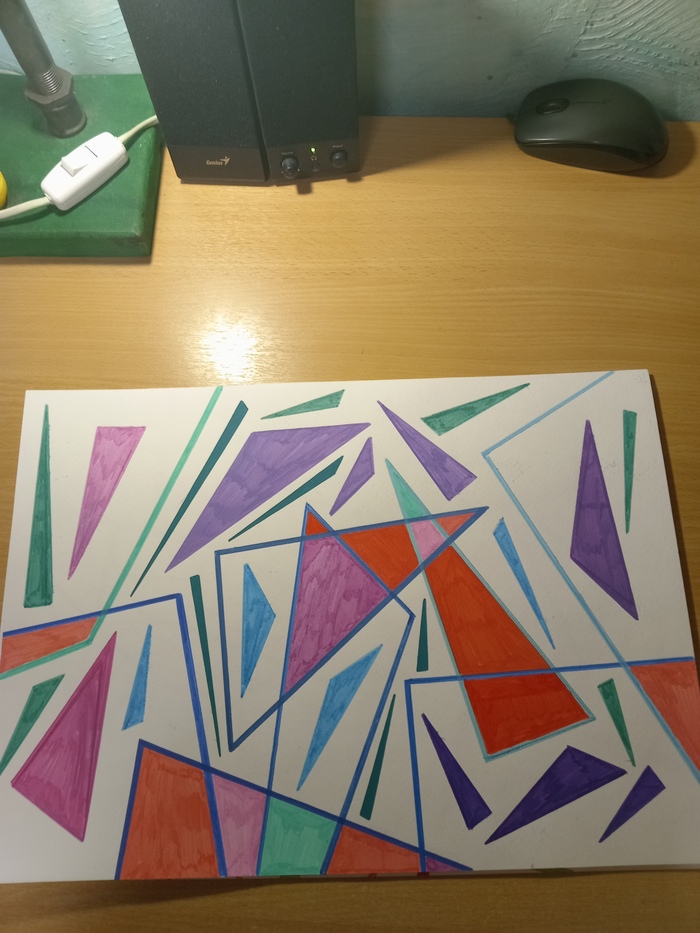 Сделал кастомный чехол для своего телефона и ещё 4 работы. Как вам? Картина, Абстракционизм, Длиннопост