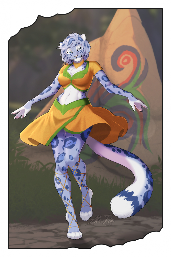  , , Furry Feline, Furry snow leopard, Furry Art, , Ale-tie