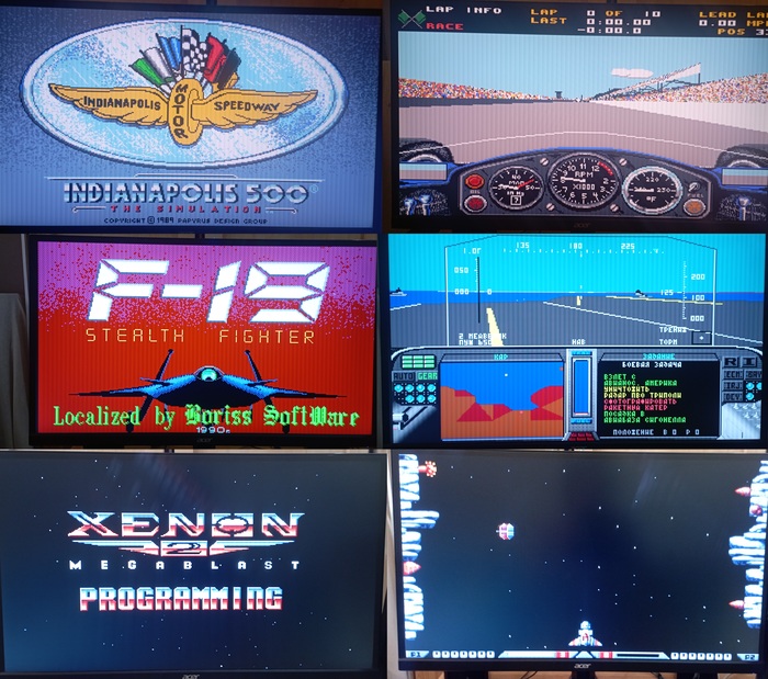indianapolis 500 (1989). F-19 (1990). xenon 2 (1989)