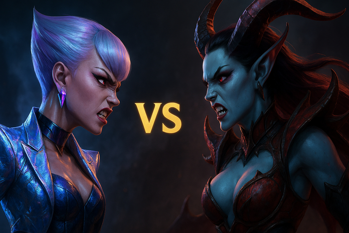 Evelynn (league of Legends) vs Queen of Pain (Dota 2)
