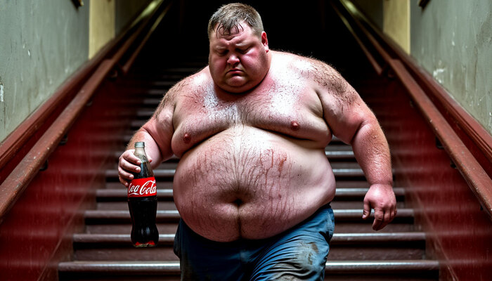 Почему-то нейросеть не понимает того, что мне нужен поднимающийся толстяк, а не спускающийся.