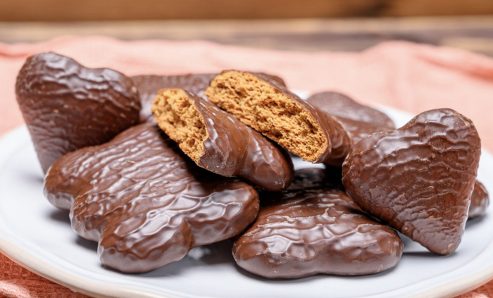 Пряники в шоколаде.