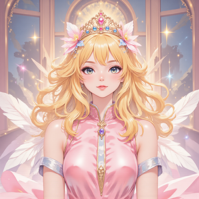 4. Прекрасная принцесса с длинными золотистыми волосами