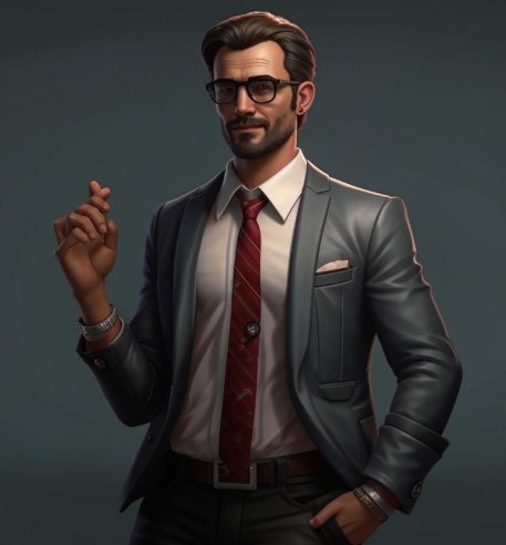 Промтп был "мужчина демонстрирует свой достаток". Получилось "Зырь! Сколько у меня пальцев!"