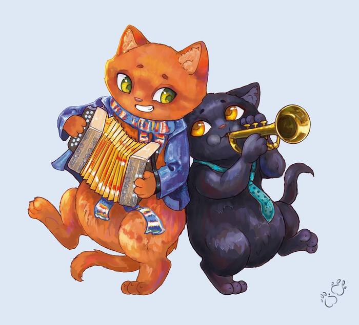 Котики-музыканты