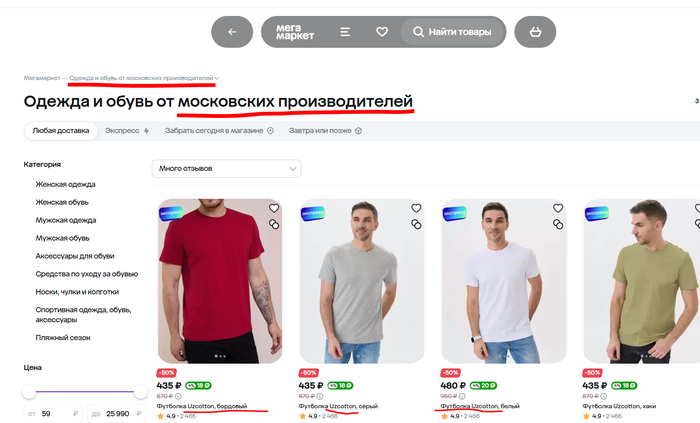 Футболка унисекс Uzcotton Premium