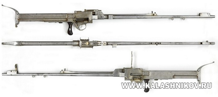 3-лин пулемёт Одколека. Вид с основных проекций. ВИМАИВиВС