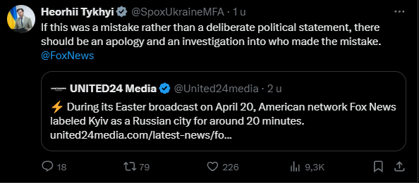   - , , , , , X (Twitter), , Telegram (), , Fox News, , 