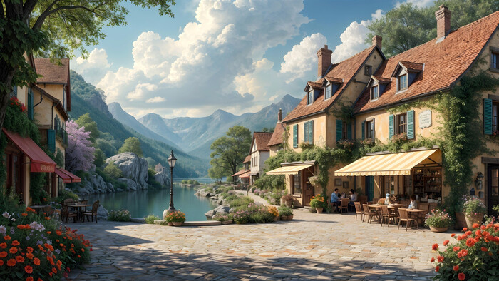 Прохлада у горного озера