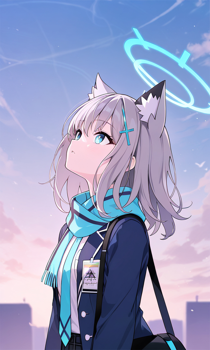  -          , Anime Art, , Blue Archive, Sunaookami Shiroko
