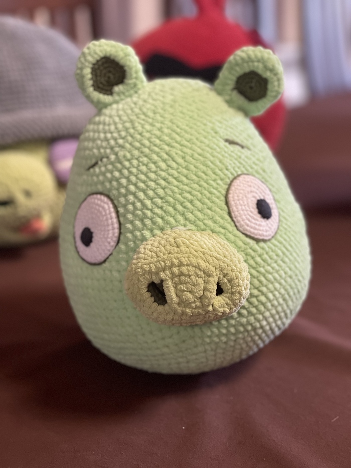 Маленький фанат Angry Birds или как я вязала птичек и хрюшек