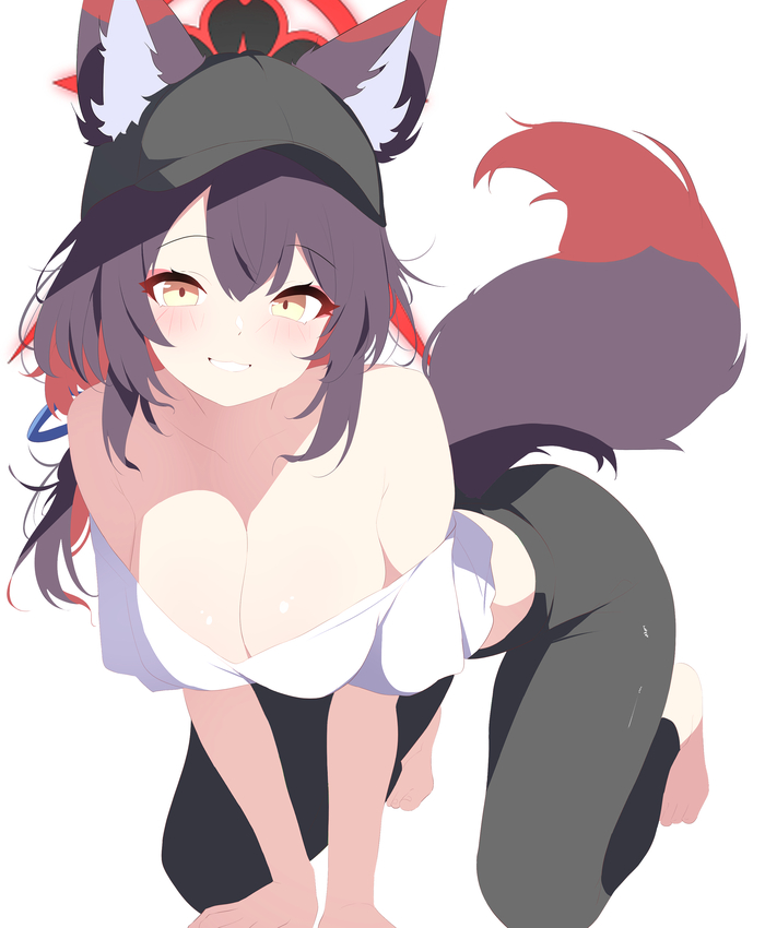 Wakamo Anime Art, , Blue Archive, Kosaka Wakamo, Animal Ears, , ,  , Austsue