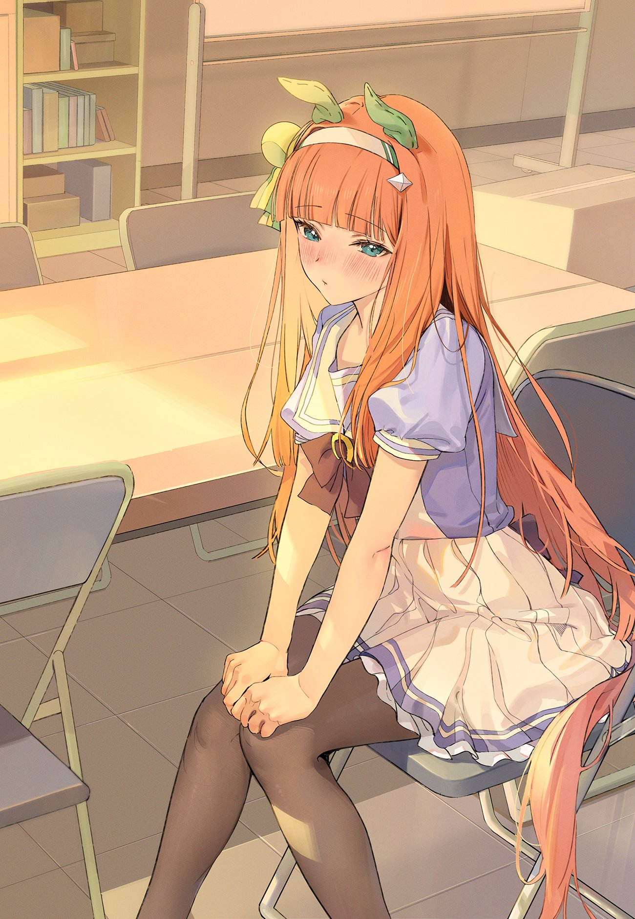 Silence Suzuka - Anime, Anime art, Uma musume pretty derby, Silence Suzuka, Animal ears, Tail
