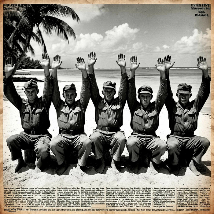 Пленные солдаты Речной Монархии, остров Макуа