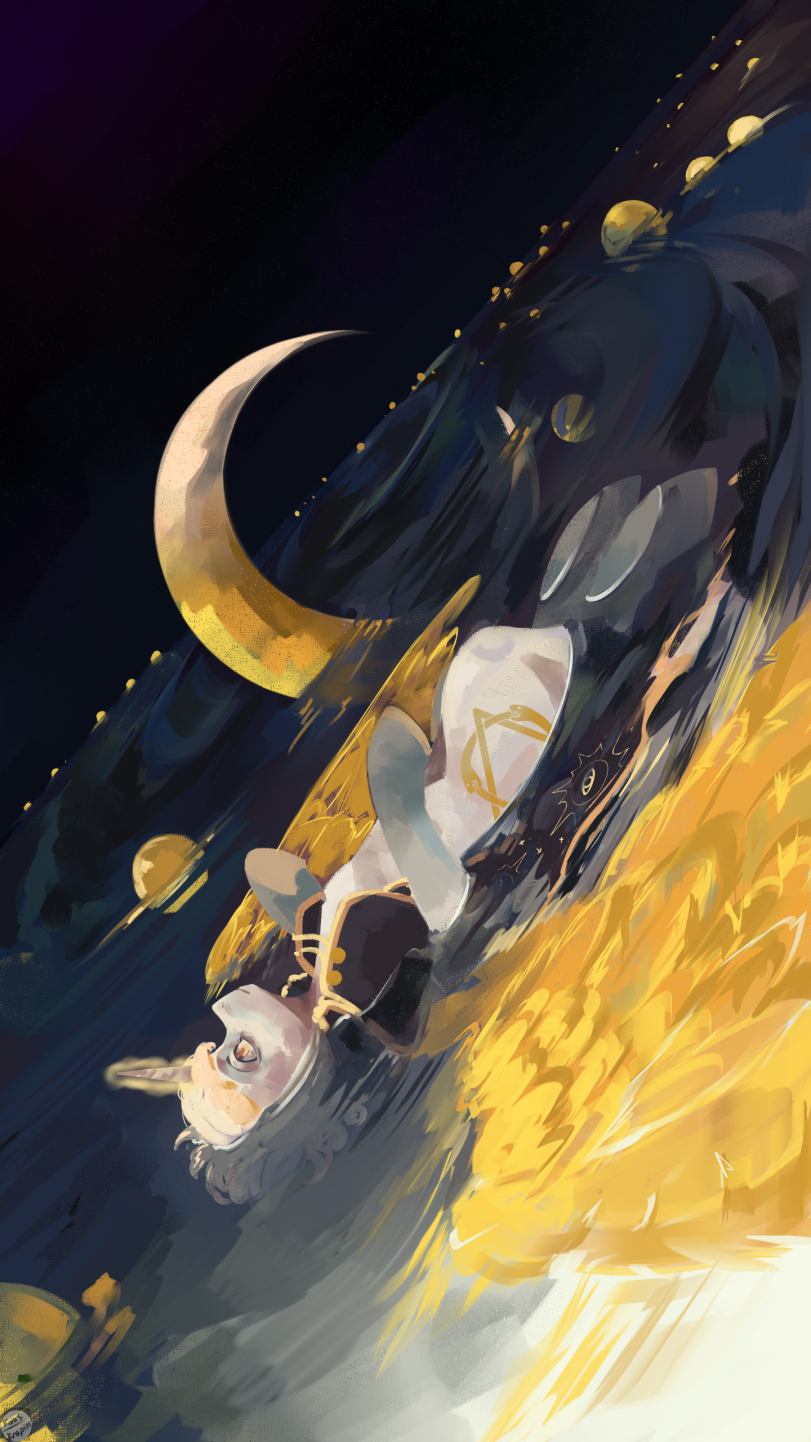 Sailing along the milky way - My little pony, PonyArt