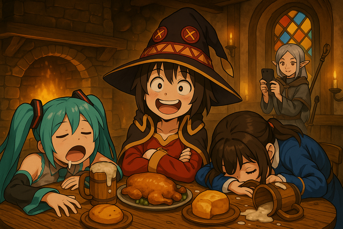        Konosuba, Megumin, Hatsune Miku, Anime Art, Dall-e, ChatGPT,  , , Yunyun, , Frieren,   