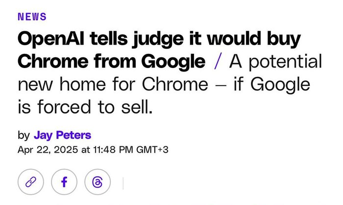 OpenAI может купить Chrome