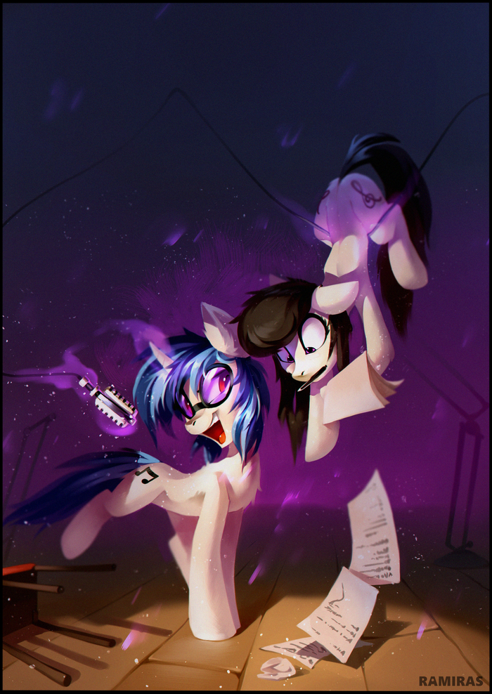 -  ! My Little Pony, Ponyart, Vinyl Scratch, Octavia Melody, Ramiras