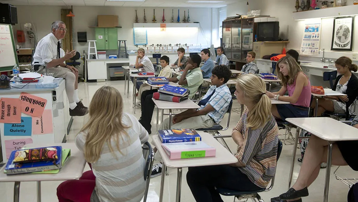 Урок в американской средней школе