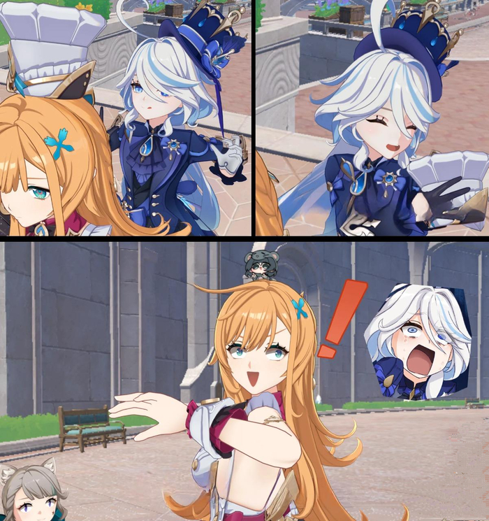 ! Genshin Impact, Zenless Zone Zero, Furina (Genshin Impact), Escoffier (Genshin Impact), Jane Doe (zzz), Lynette (Genshin Impact)