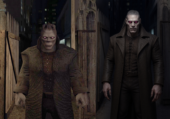 Вот он вышел что надо с первого раза, только чуток доделала. Вот его в переулке не хочется встретить. Хотя на практике такия пугающие здоровяки - добряки.